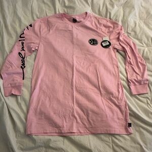Pink Long Sleeve Kids Shirt